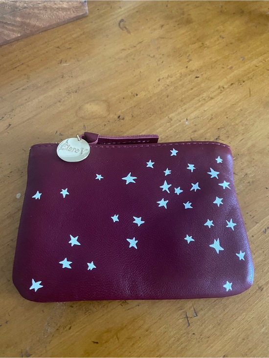 Clare V Handbags - Clare V Burgundy Star Coin Clutch